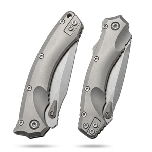 Cuchillo de doble hoja de alta calidad DIY Micro Tech Dragon Knife D2 de acero inoxidable OEM personalizable con mango de aluminio para camping, bolsillo y EDC 1 - Product Image 5