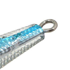 Gabarit <span class=keywords><strong>Maria</strong></span> en résine bleue 58g-86mm, personnalisé en différentes couleurs avec crochet et emballage - Product Image 4