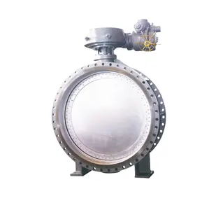 Made In China Metal Sealing Big Size Worm Gear Motor Operated Butterfly Valve for Industries and Environmental Protection