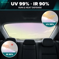 Película para Ventanas Camaleón con 77% de VLT para Parabrisas Delantero, Color Verde Púrpura con Efecto Espejo, Tinte Solar UV99 IR90 2mil OEM al por Mayor