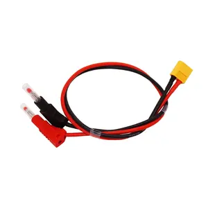 Cable de carga de 20/30/50cm, Cable de alimentación Deans/EC3/EC5/4,00, conector banana a XT60
