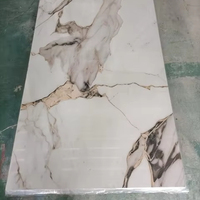 1.22*2.44m Artificielle Flexible SPC Composite Marbre Alternative Panneau Mural Étanche PVC Plastique UV Ménage Hôtel