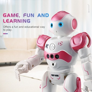 Robot télécommandé intelligent SJY-R2 bleu, programmable, avec détection de geste, jouets de danse, affichage automatique, robot éducatif RC - Product Image 4