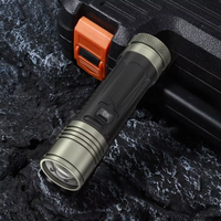 Lampe torche tactique LED 2000 lumens Xhp360 30W avec portée de faisceau de 500 à 600 m, étanche IP55, rechargeable pour le camping