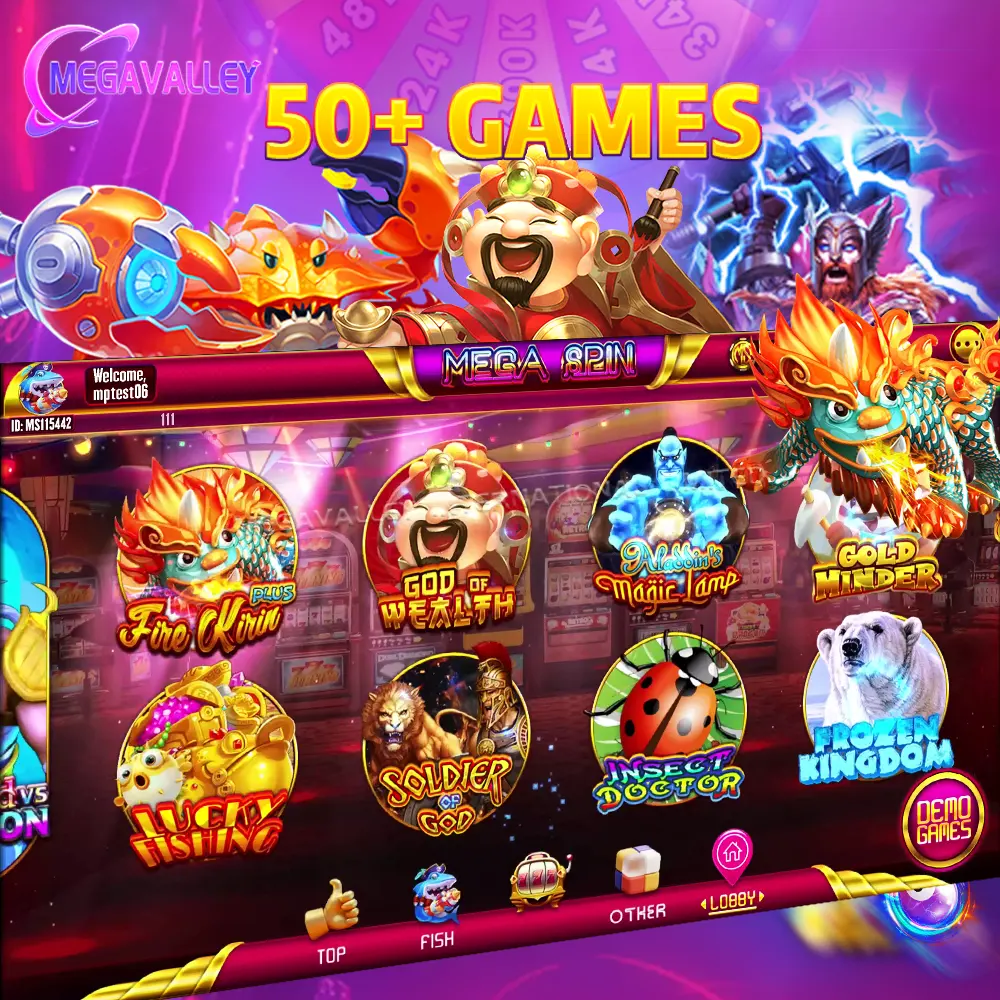 Terbaru populer USA pelapis perangkat lunak Game Mega Spin pc permainan seluler ikan Online