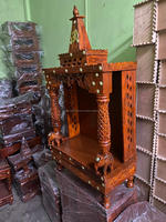 Temple en bois fait à la main de qualité à l'exportation pour la décoration de la maison et du bureau disponible à un prix abordable depuis l'Inde