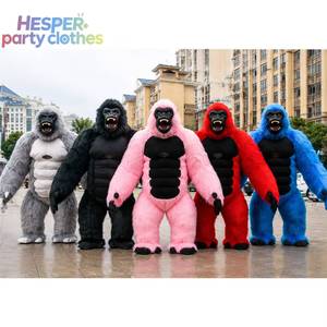 Disfraz de Mascota Inflable de Gorila Negro Unisex, Traje de Poliéster para Adultos, Eventos y Festivales - Product Image 2