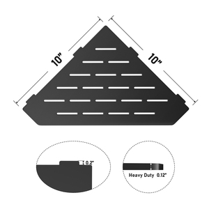 Nouveau produit : étagère de <span class=keywords><strong>douche</strong></span> encastrée en carrelage, <span class=keywords><strong>noir</strong></span> <span class=keywords><strong>mat</strong></span>, étagères d'angle pour salle de bain - Product Image 5
