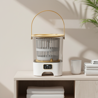Mini Lave-linge portable entièrement automatique à chargement par le haut pour sous-vêtements, sans installation, batterie au lithium rechargeable par USB, mécanique