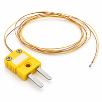 Kabel Pengukur Suhu Termokopel Tipe T/K Ultra-tipis Poliimida, Presisi Tinggi, Kawat Ganda, IP65, OEM