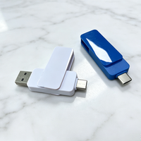Clé USB double interface OTG UTC190 avec logo personnalisé, USB 2.0 Type C, clé USB pour téléphone portable, stockage externe, clé USB personnalisée