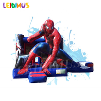 Gonflable Commercial Gonflable Bouncer moonwalk Spider-man Spider-Man Château Sautant Maison De Rebond Avec Toboggan À Vendre