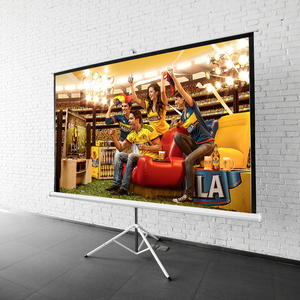 Di động di động 72 inch 16:9 HD Màn hình máy chiếu Matt trắng tự khóa chân máy tay kéo tay nâng độ nét cao - Product Image 1