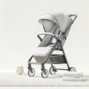 Cochecito <span class=keywords><strong>de</strong></span> bebé portátil ligero con paisaje alto Cinturón <span class=keywords><strong>de</strong></span> seguridad <span class=keywords><strong>de</strong></span> cinco puntos La rueda del automóvil puede sentarse y acostarse - Product Image 2