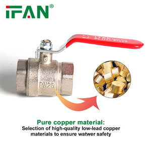 IFAN High Quality Customized Color and Size Brass <strong>Stop</strong> <strong>Valve</strong> 1/2 Brass Ball <strong>Valve</strong> - Product Image 3