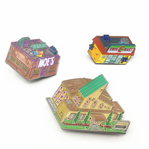 Pin de Solapa Personalizado con Diseño de Alfabeto Masónico, Vegetales, Chica con Palomitas, en Oro, Precio de Fábrica - Product Image 4
