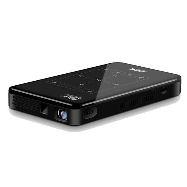 Portable P9 Mini DLP Projector 4K Smart Micro Projector with Android 9 OS 350 ANSI Lumens Ultra Thin 3D Ready Pocket Cinema