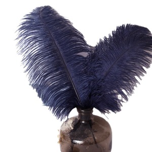 28-30in/70-75cm devekuşu tüyleri tükenmez kalemler için ucuz ağartılmış beyaz dekoratif devekuşu Pluma en çok satan dekorasyon öğesi - Product Image 4