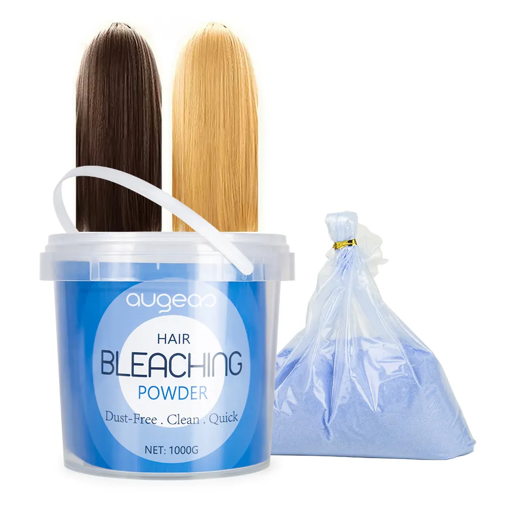 Professional Wholesale 1000g Salon Ammonia Free Dust Free Best Organic Magic Blue Hair Bleaching Powder Bulk