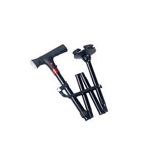 Bastón Plegable de Aleación de Aluminio, Altura Ajustable, Antideslizante, con Alarma de Emergencia para Asistencia a Personas Mayores - Product Image 2