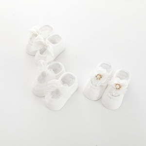 Toplu Pamuklu Örgü Bebek Kız Çorapları Günlük Yenidoğan Bilek Boyu Bebek Çorapları - Product Image 5