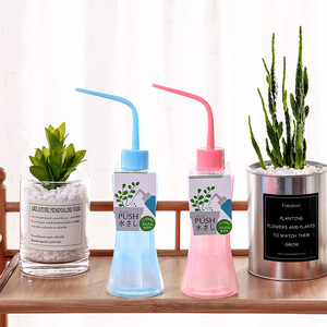 Push Watering Can <b>Plastic</b> <b>Squeeze</b> <b>Bottle</b> Pink Blue Indoor Plant Care Tool - Product Image 2