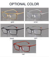 ZY212 lunettes carrées de Style japonais lunettes haut de gamme en titane ultralégères et légères montures de lunettes à motif solide
