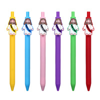 Fournitures de bureau personnalisées en gros : Stylos à bille en PVC sur le thème du sport avec logo chrétien et clip Jésus