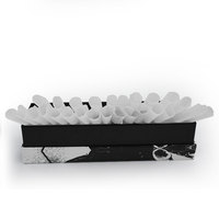 Cône en papier alimentaire blanc naturel de taille standard pré-roulé, 84 98 109 mm, pour boîte de 1000 pièces