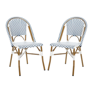 Garden Furniture PE Rattan Modern <b>Dining</b> Chair <b>Table</b> Patio Hotel Restaurant Stackable Cafe Outdoor Bistro Chair - Product Image 1