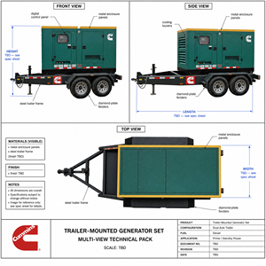 Grupo Electrógeno Diésel Cummins Weichai Perkins, Personalización a Medida, Tipo Contenedor, para Tren, Generador Grande de Uso Pesado - Product Image 6