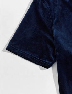 <span class=keywords><strong>Ultimo</strong></span> Design uomo rivero colletto camicia <span class=keywords><strong>di</strong></span> velluto servizio OEM personalizzato breve adulti camicie Casual solido supporto <span class=keywords><strong>di</strong></span> fissaggio a <span class=keywords><strong>maglia</strong></span> - Product Image 2