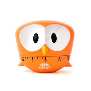 Minuteur de cuisine mécanique en gros Syh1400, design jaune, cadran rotatif à manivelle 360°, calculateur rotatif en plastique, animal de dessin animé - Product Image 3