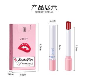 Lápiz Labial Vibely Smoke, 4 Colores/kit, Bálsamo Labial con Efecto Cigarrillo, Impermeable, de Larga Duración, Rojo, Fácil de Aplicar, Hidratante - Product Image 2