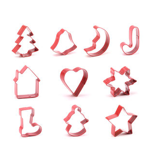 Cortador de galletas de acero inoxidable OEM, con bonito Paquete de Navidad, diferentes formas de pastelería, para hornear galletas - Product Image 3