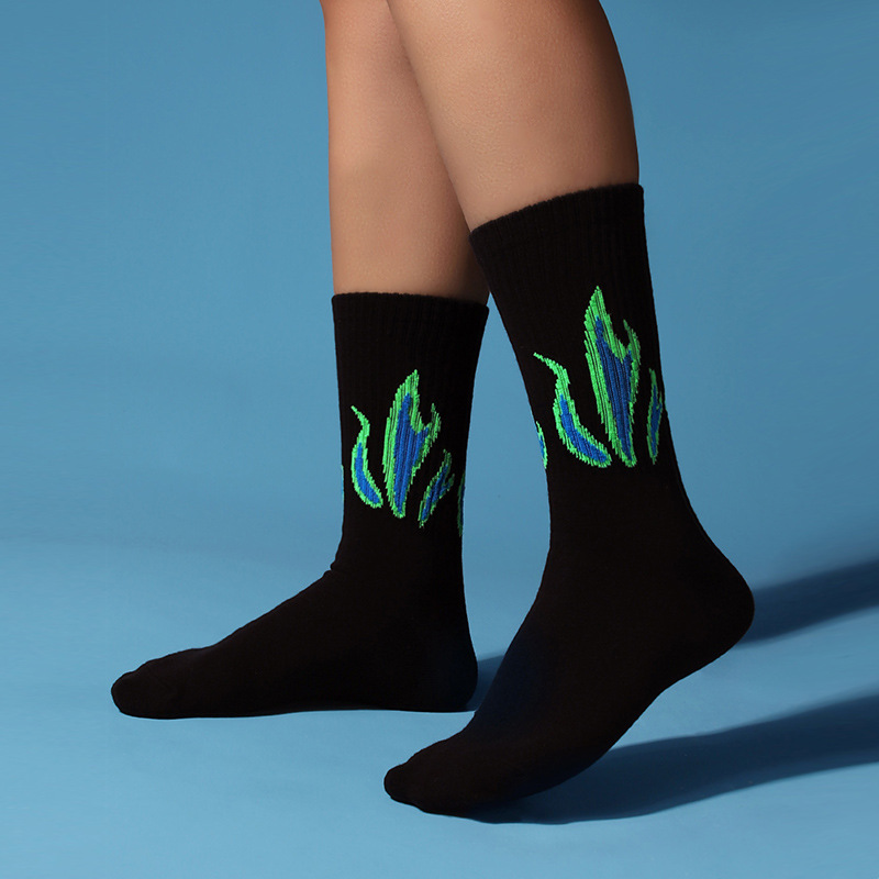 OEM Brand Custom Logo Socks Color Matching Design Men Women Crew Sport Cotton Socks Unisex