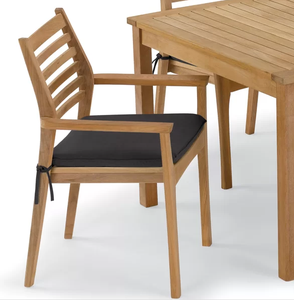 6 Seater Simple Classic Solid Wood Outside Dinner <b>Table</b> and Chairs Furniture Garden Teak <b>Outdoor</b> Dining Set - Product Image 2