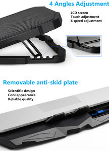 Support universel de bureau <span class=keywords><strong>Portable</strong></span> pliable 4 ventilateurs USB support de refroidissement pour ordinateur <span class=keywords><strong>portable</strong></span> de jeu pour <span class=keywords><strong>refroidisseur</strong></span> pliant pour ordinateur <span class=keywords><strong>portable</strong></span> - Product Image 4