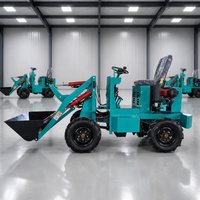 Pengiriman Gratis Mini Wheel Loader Listrik Bersertifikasi CE EPA EuroV, Compact Front End Loader untuk Penggunaan Kebun, Pertanian, dan Kota