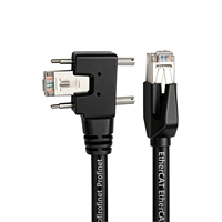 Cable de Red para Cámara Industrial CCD con Bloqueo, Cable de Cadena de Arrastre de Alta Flexibilidad con Doble Blindaje Gigabit