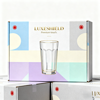 Boîte d'emballage en papier personnalisée pour gobelets en verre transparent et articles de verrerie domestique – Fourniture de détail