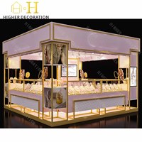 Kiosque de luxe pour bijoux, présentoir personnalisé avec comptoir d'exposition
