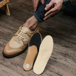 Sol dalam ortopedi busa nyaman dan lateks, penyangga lengkungan sol kaki kulit hangat untuk olahraga untuk sepatu ortopedi - Product Image 1