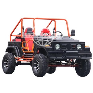 Véhicule tout-terrain électrique, mini jeep 4 places, essence 400CC, grande cylindrée, avec treuil - Product Image 1