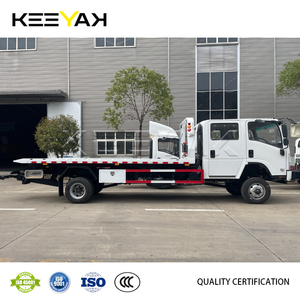 Camion de remorquage à <span class=keywords><strong>plateau</strong></span> plat ISUZU Double Cabine 4x4, Cylindre hydraulique, Diesel, <span class=keywords><strong>Plateau</strong></span> de remorquage 6 tonnes, Camion de dégagement routier, Prix abordable - Product Image 3
