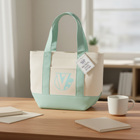 Sac fourre-tout en toile de coton épaisse personnalisable avec pochette pour ordinateur portable, sac de shopping robuste pour femmes, idéal pour le travail, les voyages et l'usage quotidien