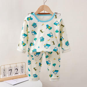 Automne vêtements pour enfants en gros garçons ensemble de vêtements de nuit allemand <span class=keywords><strong>velours</strong></span> pyjamas pantalons maison vêtements pour garçons filles confortable pour - Product Image 4