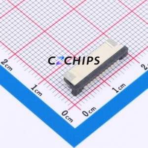 FPC-1.0AX-11PWCR-H25 FFC/FPC Connector SMD,P=1mm,Horizontal Mount Connector Drawer Type Bottom Contact 11P 1mm - Product Image 1
