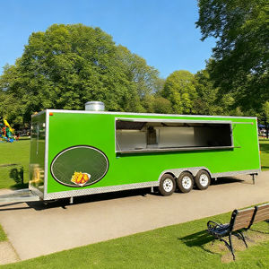 Camión de Comida Gigante Remolcable VIC-2, Hot Dogs, Helados, Frituras, BBQ, Desayuno y Aperitivos Famosos en Internet, Carrito de Venta Ambulante Comercial - Product Image 3