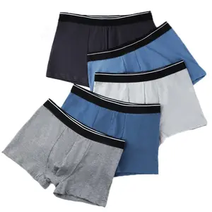 Wholesale of men's underwear, classic summer all cotton breathable oversized square corner flat bottomed shorts for the elderly